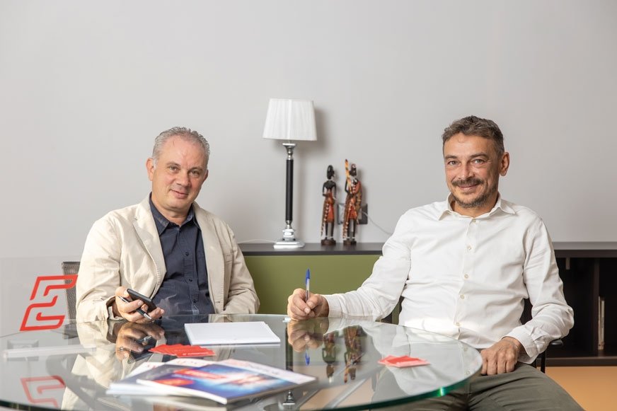 Massimo Baruffaldi, dyrektor techniczny Euroimpianti (po lewej) i Gianluca Baruffaldi, prezes Baruffaldi Holding