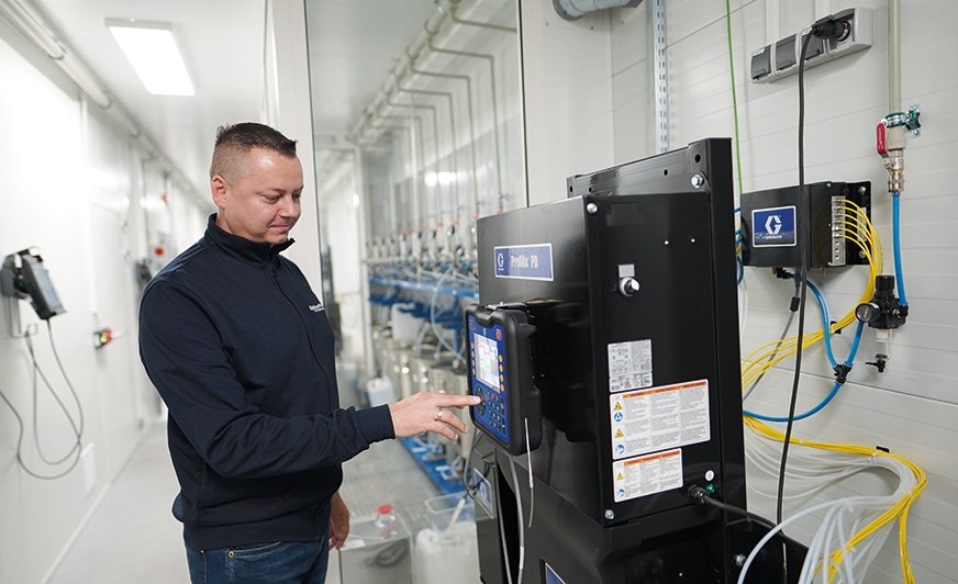 Urządzenie dozujące ProMix™ PD3K do obsługi materiałów trzyskładnikowych